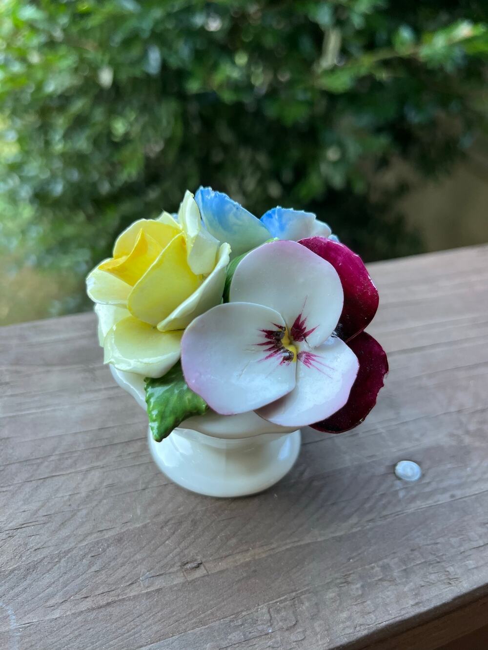 Radnor Bone China Flowers Bouquet Figurine Staffordshire England Floral Posy 3in